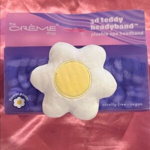 White and Yellow Plushie Spa Headband